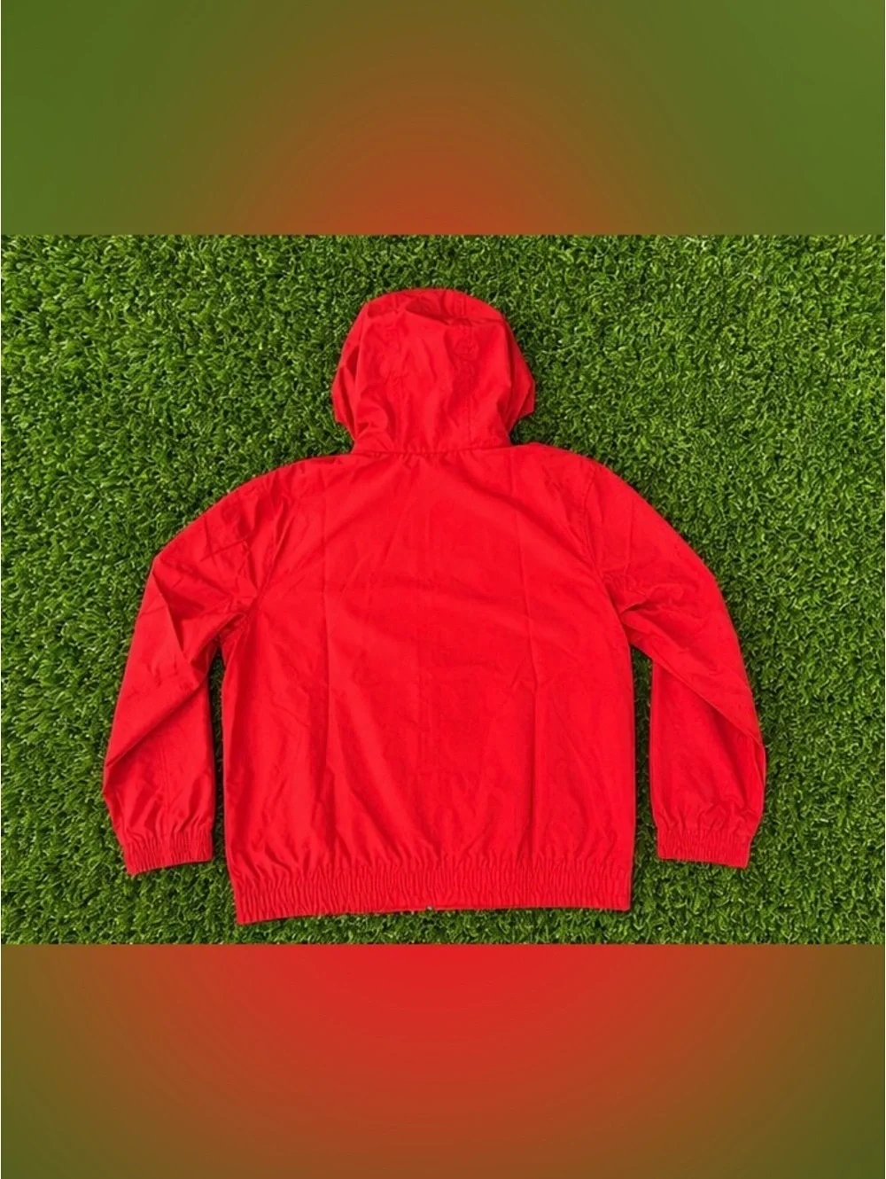Tommy Hilfiger Vibrant Red Hooded Windbreaker